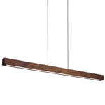 Una Linear Pendant - Walnut
