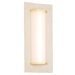 Penna Wall Sconce - White Washed Oak / Brushed Brass