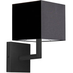 Lucas Wall Sconce - Matte Black / Black