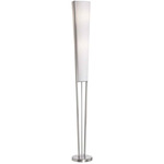 83323 Floor Lamp - Satin Chrome / White