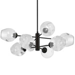 Abii Chandelier - Matte Black / Clear / Clear