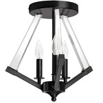 Aalto Ceiling Light - Matte Black / Clear