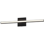 Arandel Flush Bathroom Vanity Light - Matte Black / White