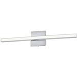 Arandel Flush Bathroom Vanity Light - Polished Chrome / White