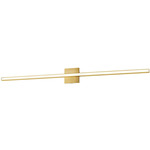 Arandel Flush Bathroom Vanity Light - Aged Brass / White