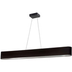 Aubrey Linear Pendant - Black & Silver / Matte Black