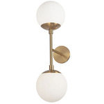 Dayana Wall Sconce - Aged Brass / Opal White