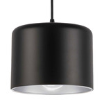 Emilia Pendant - Matte Black / Polished Chrome