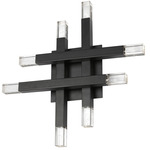 Francesca Wall Sconce - Matte Black / Frosted