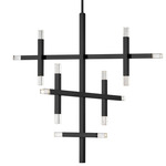 Francesca Chandelier - Matte Black / Frosted