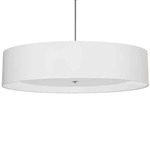 Helena Pendant - Polished Chrome / White / White