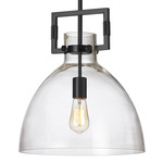 Liberty Pendant - Matte Black / Clear / Clear
