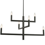 Nora Chandelier - Matte Black