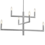 Nora Linear Chandelier - Polished Chrome