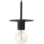 Roswell Disc Pendant - Matte Black