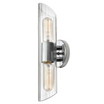 Samantha Bathroom Vanity Light - Polished Chrome / Clear