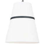 Symphony Pendant - Matte Black / White