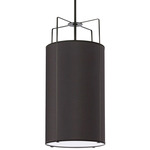 Trapezoid Cylinder Pendant - Black / Black