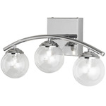 Vanda Bathroom Vanity Light - Polished Chrome / Clear