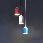 Tank 3 Light Pendant - Silver