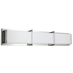 Winston Bathroom Vanity Light - Polished Chrome / White