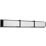 Winston Bathroom Vanity Light - Matte Black / White