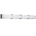 Winston Bathroom Vanity Light - Polished Chrome / White