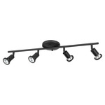 Tremendo Wall/ Ceiling Track Light Kit - Black / Black