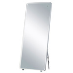 LED Mirror with Kick Stand - Brushed Aluminum / Frosted