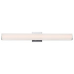 Baritone Bathroom Vanity Light - Polished Chrome / Satin White