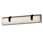 Clutch Bathroom Vanity Light - Black / Satin White