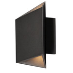 Alumilux Facet Outdoor Wall Sconce - Black