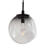 Aster Gem Pendant - Matte Black / Smoke Geo