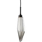 Rock Crystal Pendant - Matte Black / Chilled Smoke