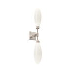 Fiori Double Wall Sconce - Beige Silver / Fiori White