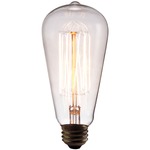 Retto ST64 Med Base Edison Filament 60W 120V - Clear