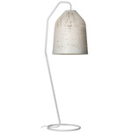 Black Out Outdoor Floor Lamp - Matte White / White Painted Fiberglass