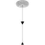 Moonbloom Pendant - Matte White / Matte Black