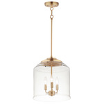 Acadia Pendant - Heritage Brass / Clear Seedy