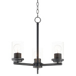 Corona Chandelier - Clear / Black