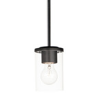 Corona Mini Pendant - Clear / Black