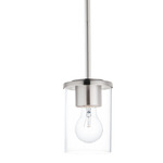 Corona Mini Pendant - Clear / Satin Nickel