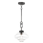 Harbor Pendant - Black / Clear