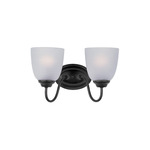 Stefan Bathroom Vanity Light - Black / Frosted