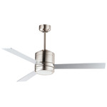 Tanker Outdoor Ceiling Fan - Satin Nickel