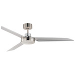 Ultra Slim Outdoor Ceiling Fan - Satin Nickel