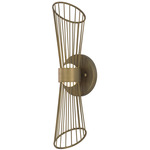Zeta Wall Sconce - Natural Aged Brass