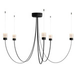 Gravity Chandelier - Black / Clear