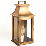 Concord 120V Outdoor Wall Sconce - Antique Brass / Clear