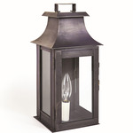 Concord 120V Outdoor Wall Sconce - Dark Brass / Clear